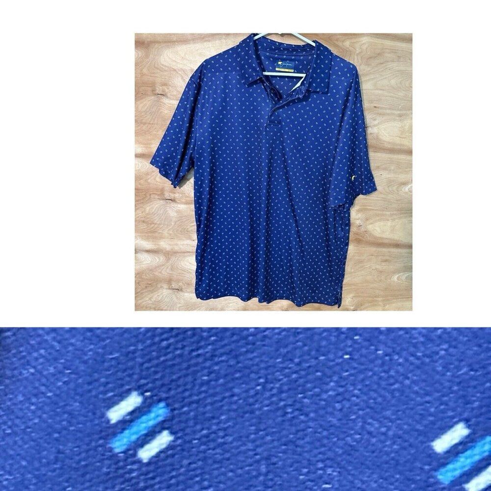 Jack Nicklaus Golf Tennis Pickleball Mens XL Short Sleeve Polo Shirt Stretch